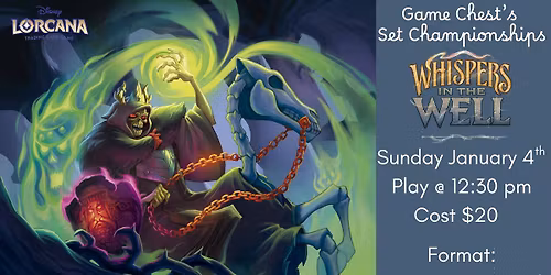 Lorcana Whispers in the Well - Set Championship