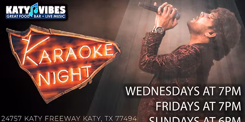 \ud83c\udfa4 Karaoke Night at Katy Vibes! \ud83c\udfa4