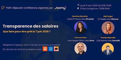 La transparence des salaires - Joomy