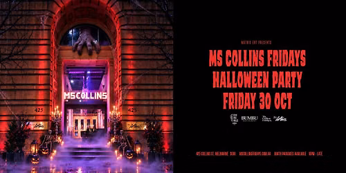Halloween Party Melbourne 2026 | Ms Collins Fridays - 30 October