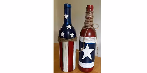 Saturday 5\/30 Americana Wine Bottles! The Party Brush, Owego