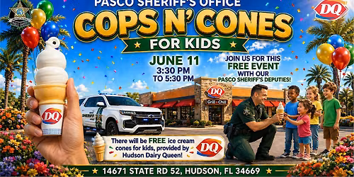 DQ "Cops N' Cones" With Pasco Sheriff's Office