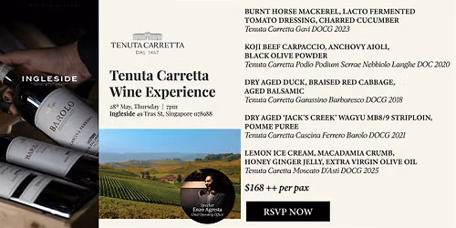 Tenuta Carretta Wine Experience at Ingleside