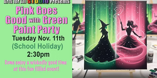 Pink Goes Good with Green Paint Party