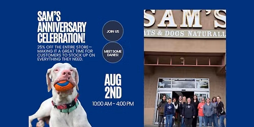 Hearty Paws at Sam's Cats & Dogs Anniversary Event