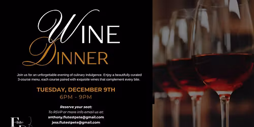 Wine Dinner at Fl\u00fbte & Dram