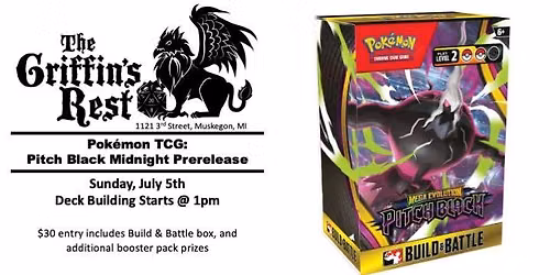 Pok\u00e9mon TCG \u2013 Pitch Black Sunday Prerelease