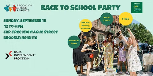 Brooklyn Heights Back to School Party on Car-Free Montague Street
