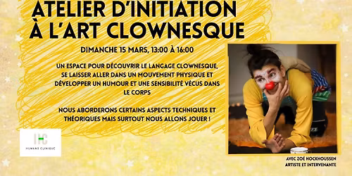 Atelier d'initiation \u00e0 l'art clownesque