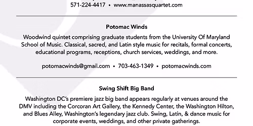 Manassas Symphony Orchestra - German Masters at Hylton Performing Arts Center - Merchant Hall