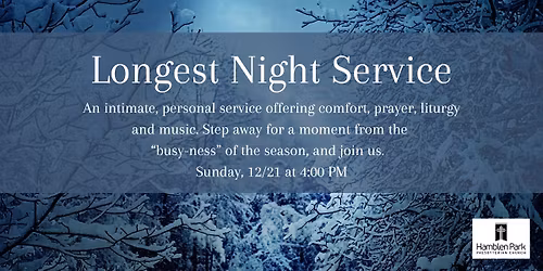 Longest Night Service
