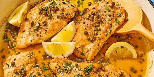 Chicken Piccata with Salad