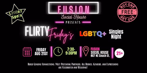Flirty Friday's LGBTQ+ Singles Night
