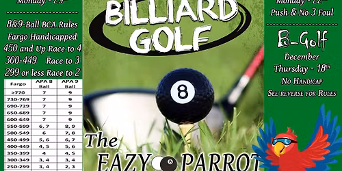 The Eazy Parrot - Billiards Golf Tournament