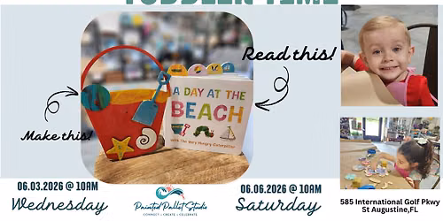 A Day at the Beach- Toddler Time craft & a story- St Augustine,FL