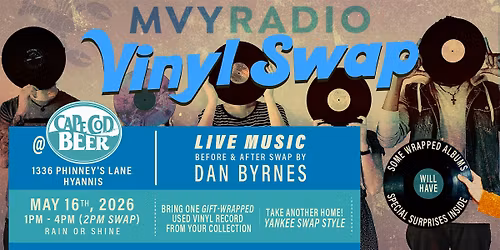MVYRADIO Vinyl Swap at Cape Cod Beer!