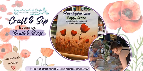 Poppy Painting Workshop - Brush & Booze
