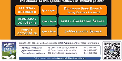 WSPL Pumpkin Decorating Contest: Callicoon Art Walk!