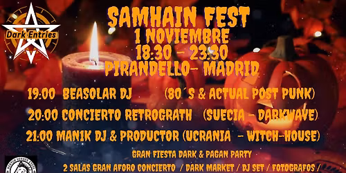 DARK ENTRIES - Especial Halloween &  Desfile Marcha Alternativa