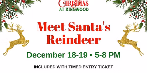Santa's Reindeer visit during Christmas at Kingwood