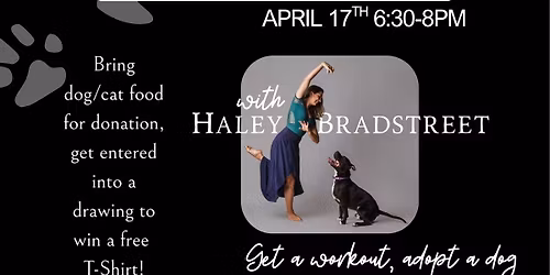 Puppy Pilates April 17th 6:30-8pm