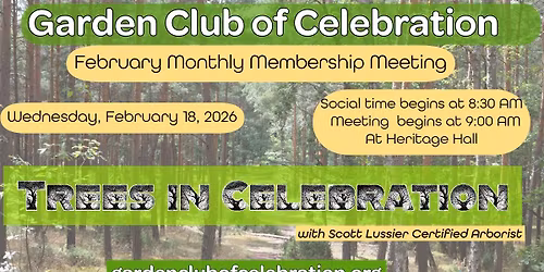 February Monthly Garden Club Meeting
