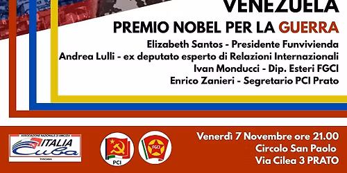 Venezuela: premio nobel per la guerra
