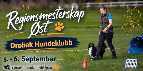 Regionsmesterskap \u00d8st - Rallylydighetsstevne i Dr\u00f8bak Hundeklubb