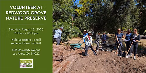 Volunteer Outdoors at Redwood Grove in Los Altos