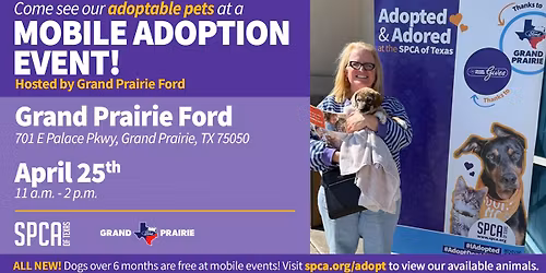 Mobile Adoption Event at Grand Prairie Ford