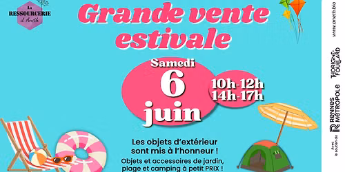 Grande vente Estivale de la Ressourcerie d'Aneth !