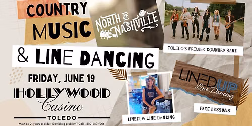 Country Concert & Line Dancing at Hollywood Casino Toledo - with North of Nashville