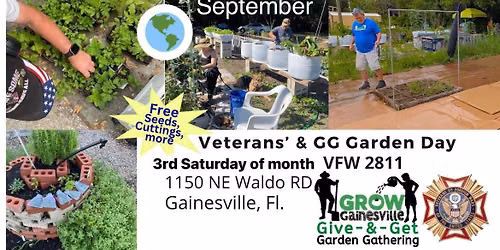 Veterans\u2019 & GG Garden Day 19th September