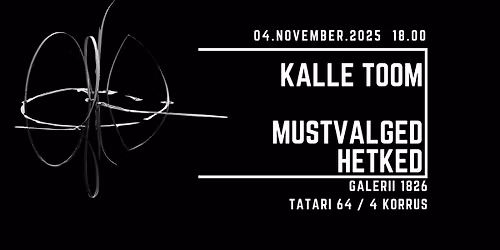 KALLE TOOM - MUSTVALGED HETKED - FOTON\u00c4ITUS