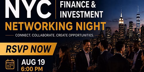 New York Finance & Investment Professionals Networking Mixer