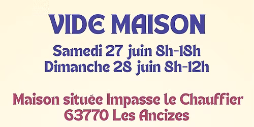 Vide maison