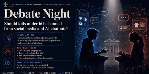 Debate Night #2 - should kids under 16 be banned from social media...