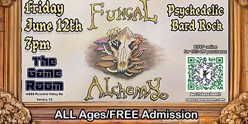 GAMES AND GROOVES: Live Music \u2013 Fungal Alchemy (Psychedelic Bard Rock)