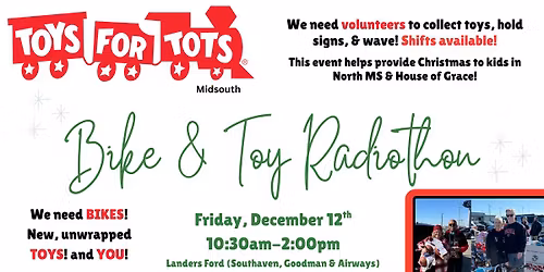 Toys for Tots Midsouth Bike & Toy Radiothon