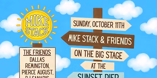 Mike Stack and Friends on the BIG stage at the Sunset Pier