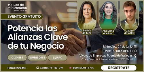 Potencia las Alianzas Clave de tu Negocio: Clientes, Empleados, Inversores.