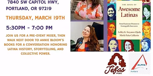 ALPFA Pre-Event Mixer: Honoring our featured Authors with drinks and pupusas!