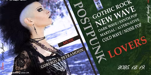 Postpunk Lovers \/ MetroKlub \/ Xmas 25.