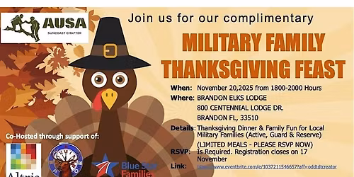 MILITARY FAMILY THANKSGIVING FEAST