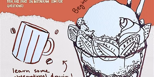 Cafe Drawing with Pens at 93 Coffee