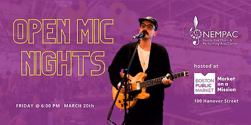 NEMPAC Open Mic @ Boston Public Market