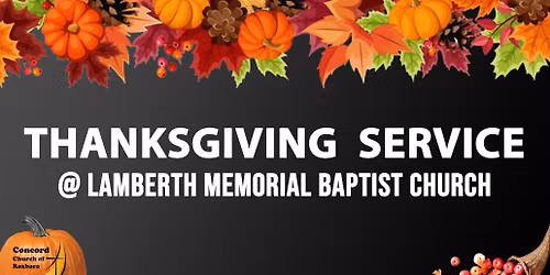 Community Thanksgiving Service 