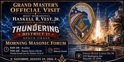 Masonic Forum District's 13 & 17 GMOV 