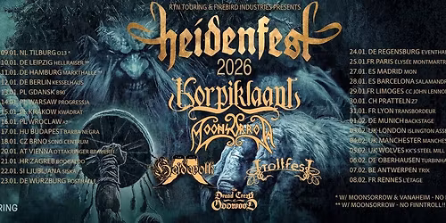 HEIDENFEST @ Markthalle Hamburg | 11.01.2026