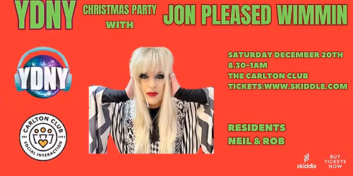 YDNY - A CHRISTMAS CRACKER with JON PLEASED WIMMIN